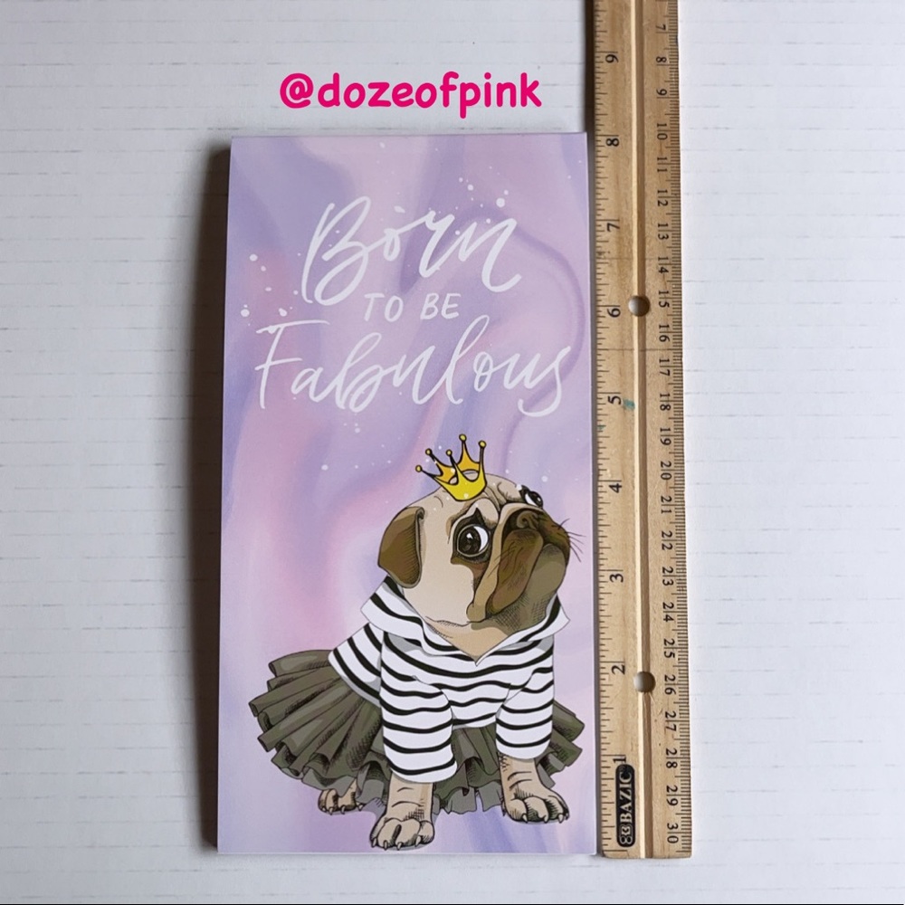 Born to be fabulous princess pug writing pad - Picture 4 of 6